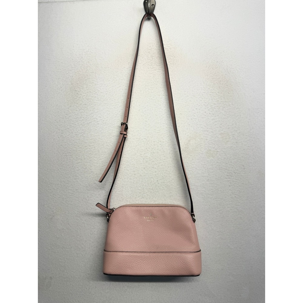 Kate Spade New York Pink Pebbled Leather Dome Crossbody Bag - Picture 4 of 7